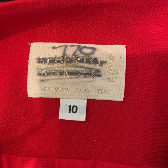 Alberto Makali Red and Black Quilted Vest - Picture 6 of 15